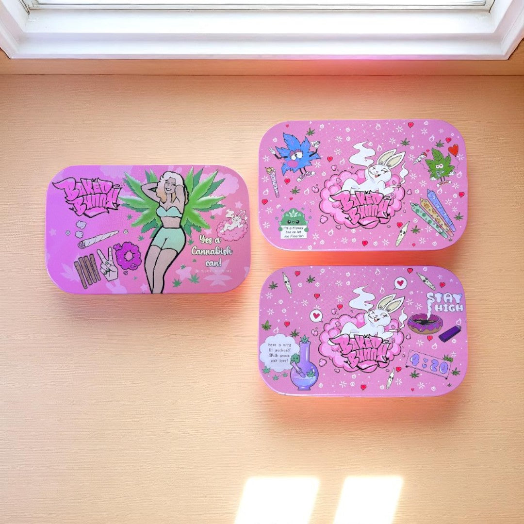 CAJA METALICA ROSA BUNNY CAJA METALICA ROSA BUNNY